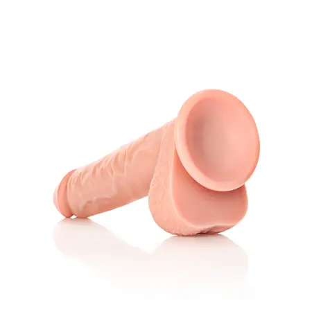 RealRock Silikonski model 10 sa čvrstom usisnom čašicom, intimni uređaj 25.5cm Bež