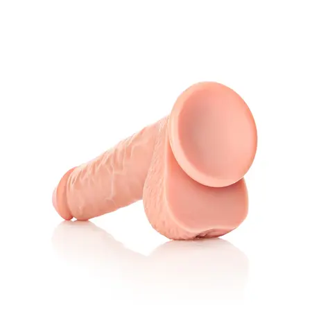 RealRock Intimate Machine 23cm - Straight Model with Suction Base, Natural Tone