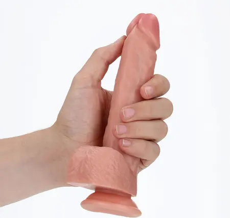 RealRock Intimate Machine 18 cm with Balls & Suction Cup, Beige