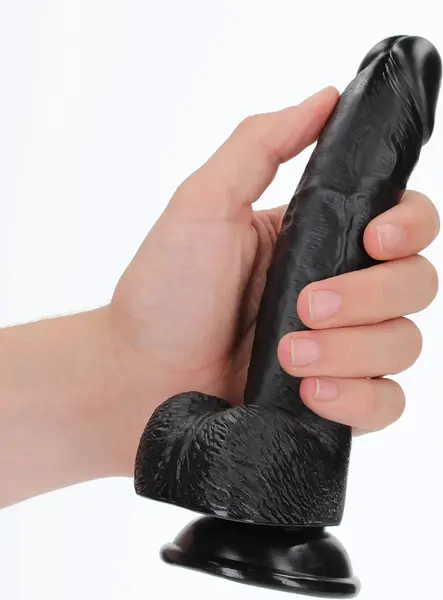 RealRock Curved Intimate Model 18 cm with Suction Cup & Textured Surface