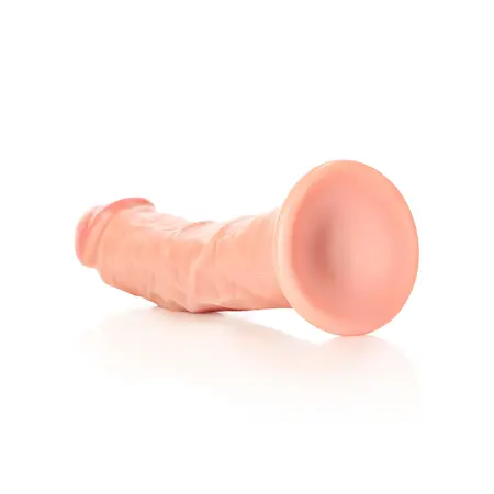 RealRock Zakrivljeni model sa usisnom čašicom 20.5cm - Realistična tekstura, Bež
