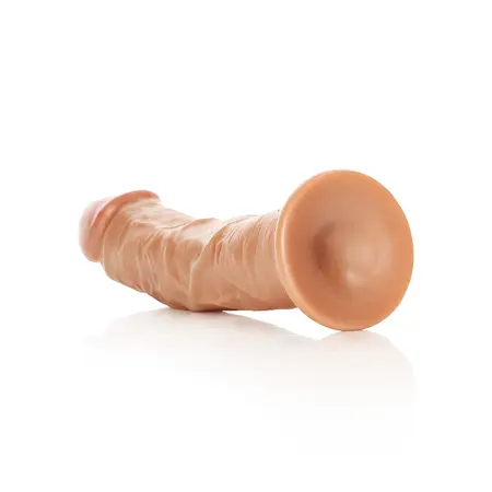 RealRock Curved 18 cm Silicone Model with Suction Cup, Natural Look