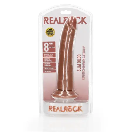 RealRock Slim Anatomski Model sa Usisnom Čašom 20.5 cm Bež