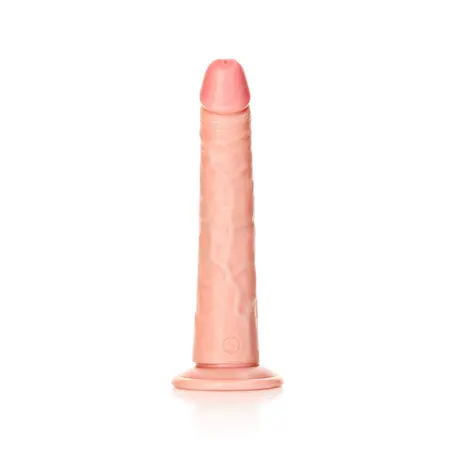 RealRock Slim Silicone Model sa Usisnom Čašom 20.5 cm Bež