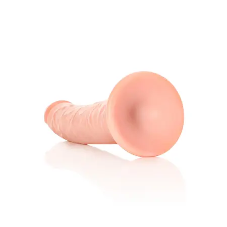 RealRock Slim Silicone Model sa Usisnom Čašom 20.5 cm Bež
