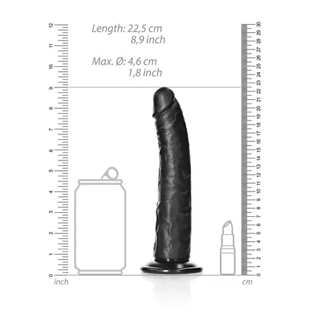 RealRock Slim 20.5 cm Anatomski Model sa Usisnom Čašom Bež