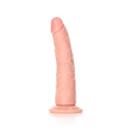 RealRock Slim Model 15.5 cm Intimna Mašina sa Usisnom Čašom - Bež