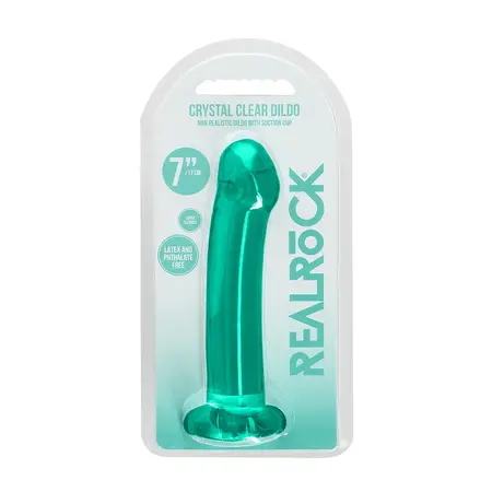 REALROCK Crystal Clear Model 7 Intimna Mašina sa Usisnom Čašom 17 cm