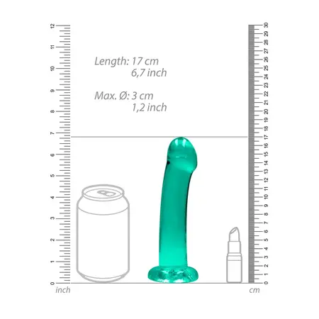 REALROCK Crystal Clear Model 7 Intimna Mašina sa Usisnom Čašom 17 cm