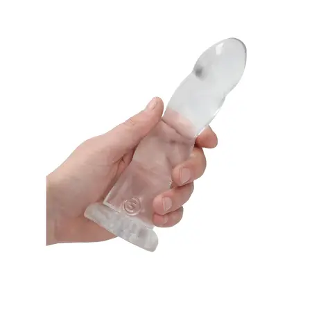 RealRock Crystal Clear Intimni Model 17 cm sa Bazom sa Usisnom Čašom