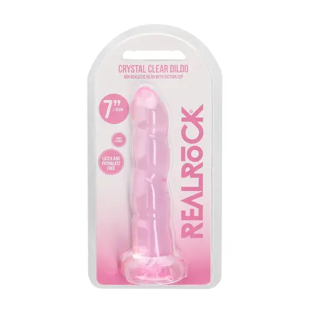 REALROCK Crystal Clear Series Intimni Uređaj 17 cm sa Usisnom Bazom