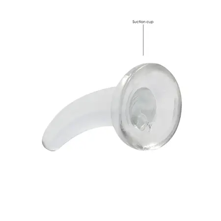 REALROCK Crystal Clear Intimna Mašina sa Usisnom Čašom 11.5cm Transparentna