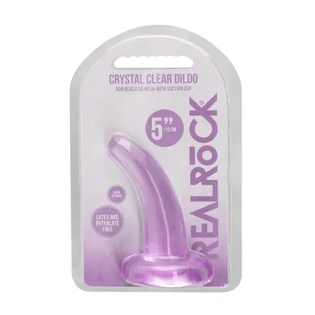 REALROCK Crystal Clear Intimna Mašina 11.5 cm sa Usisnom Bazom