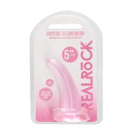 REALROCK Crystal Clear Model 5 - Transparentni Intimni Uređaj sa Usisnom Čašom 11.5 cm