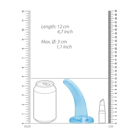 RealRock Crystal Clear Model 5 Intimate Machine with Suction Cup 11.5cm