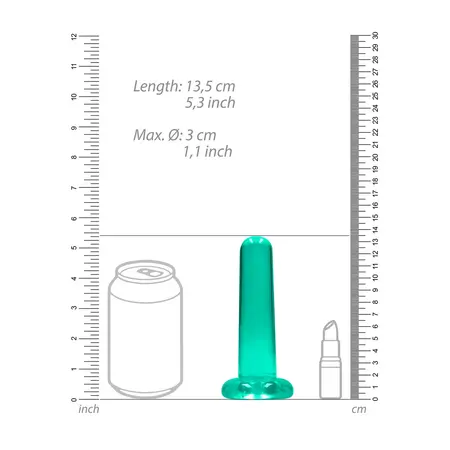 REALROCK Crystal Clear Intimni Uređaj 13.5 cm sa Usisnom Bazom Transparentni