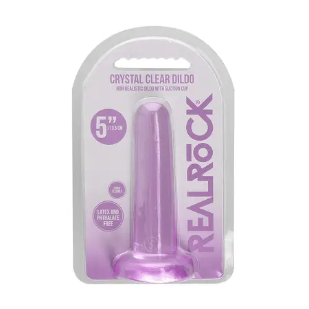 REALROCK Crystal Clear Intimna Mašina 13.5 cm sa Usisnom Čašom