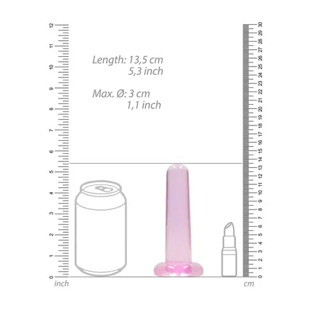 REALROCK Crystal Clear Intimate Model with Suction Cup 13.5 cm Transparent