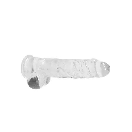 RealRock Crystal Clear Intimni Model sa Usisnom Čašom 25cm Transparentni