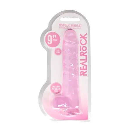 REALROCK Crystal Clear Intimni Model sa Usisnom Čašom 25cm Transparentni