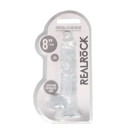 REALROCK Crystal Clear Intimate System with Suction Cup 21 cm Transparent