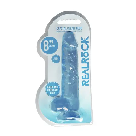 REALROCK Crystal Clear Intimni Sistem sa Usisnom Čašom 21 cm Transparentni