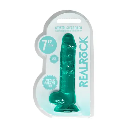 REALROCK Crystal Clear 19cm Anatomski Model sa Usisnom Čašom