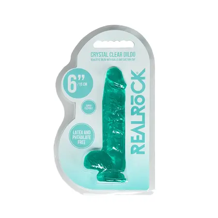 REALROCK Crystal Clear Model 6 sa Usisnom Čašom 17cm Transparentan