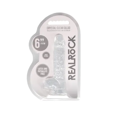 REALROCK Crystal Clear 17cm Anatomski Model sa Usisnom Bazom