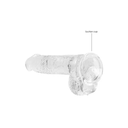 REALROCK Crystal Clear 17cm Anatomski Model sa Usisnom Bazom