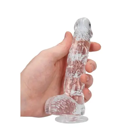 REALROCK Crystal Clear 17cm Anatomski Model sa Usisnom Bazom