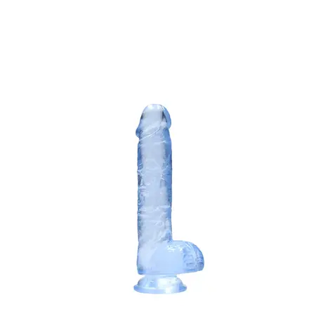 RealRock Crystal Clear 17cm Model sa Usisnom Čašom i Anatomskim Oblikom