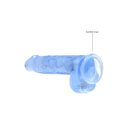 RealRock Crystal Clear 17cm Model sa Usisnom Čašom i Anatomskim Oblikom