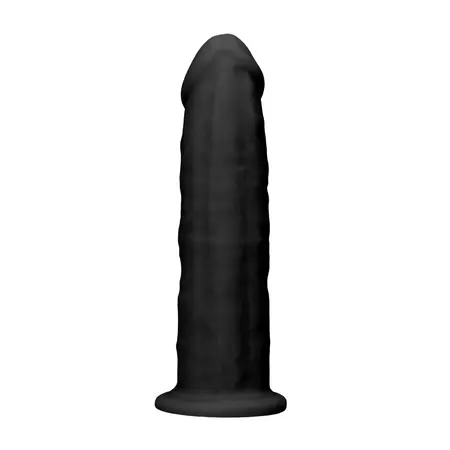 REALROCK Ultra Silicone Model 8 Thermo Reactive, Suction Cup, 20 cm, Black