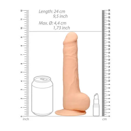 REALROCK ULTRA Silicone Intimate Model with Suction Cup 24cm Flesh