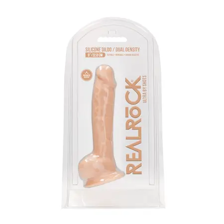 REALROCK ULTRA Silicone Model Dvostruke Gustine sa Bazom 23 cm Boja Mesa