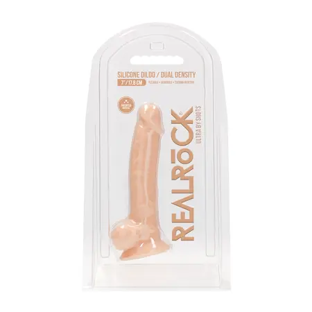 REALROCK Ultra Silicone Intimate Machine with Balls 18cm Black