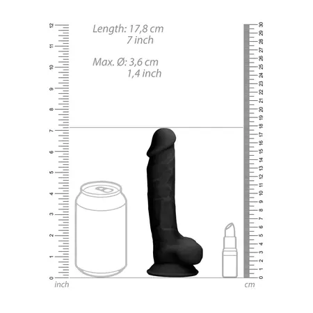 REALROCK ULTRA Silicone Intimate Model with Suction Base 18cm Flesh