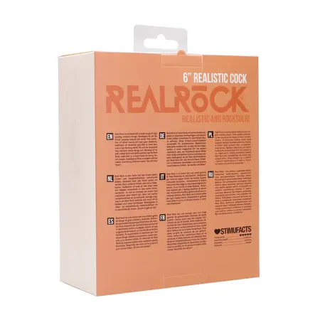 RealRock Intimni Model 15 cm - Anatomski Gumeni Oblik sa Usisnom Bazom, Bež
