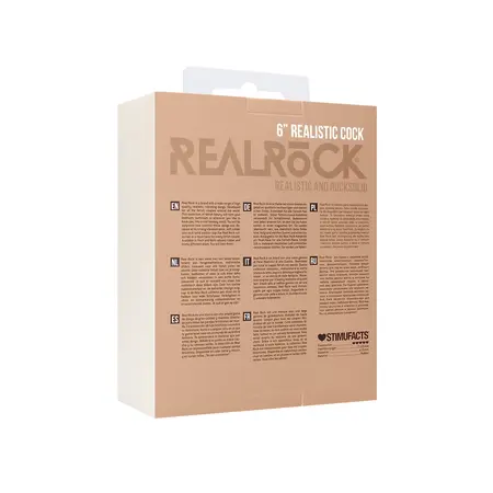 RealRock Model 6 Anatomical Silicone Intimate Device 15cm Skin Tone