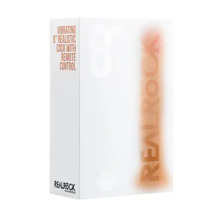 RealRock Vibrirajući Model 8''/20 cm - Anatomski Oblikovan sa Usisnom Bazom