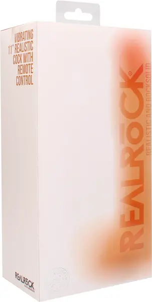 RealRock Vibrating Silicone Intimate Device with Suction Cup 28 cm Beige