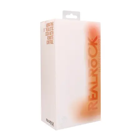 RealRock Vibrating Silicone Intimate Device with Suction Cup 28 cm Beige