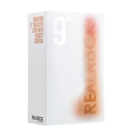 RealRock Vibrating Intimate Machine 23 cm with Suction Base, Beige