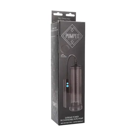 PUMPED Extreme Power Rechargeable Vacuum System 25cm Silicone Black