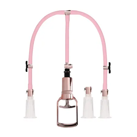 EasyToys Klitoralni i Bradavični Usisni Sistem Medium - 3-delnii Pump Set