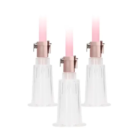 EasyToys Klitoralni i Bradavični Usisni Sistem Medium - 3-delnii Pump Set