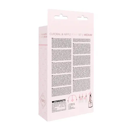 EasyToys Klitoralni i Bradavični Usisni Sistem Medium - 3-delnii Pump Set