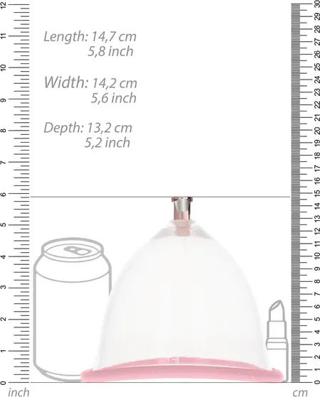 Shots Pumped Set za Povećanje Grudi Veliki - Podesivi Vakuum Sistem
