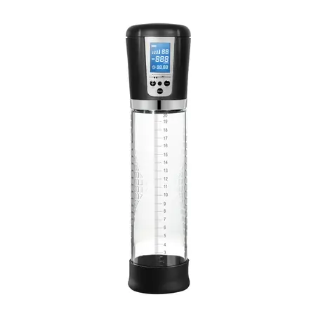 Shots Premium LCD Intimni Vakuum Sistem Punjiv 25cm Crni